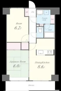 エクセルシオ【6階】の間取り