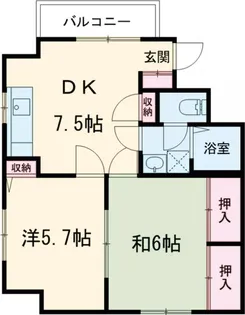 バーデンハイム篠崎【6階】の間取り