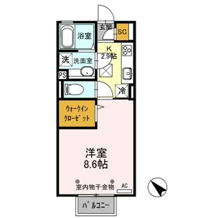 デュナミスII【1階】の間取り