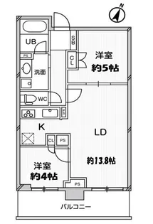 ドゥーエ大宮【11階】の間取り