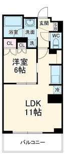 ドゥーエ大宮【4階】の間取り