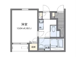 クレイノKIYOMIⅡ【1階】の間取り