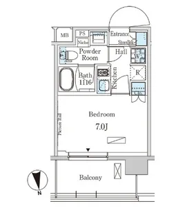パークアクシス柏【6階】の間取り