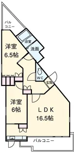 Ns21やごと【A201号室】の間取り