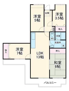 アーバンドエル杁中【608号室】の間取り