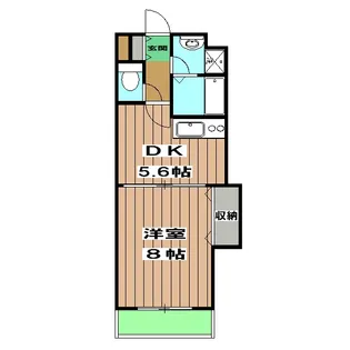 マナコート【206号室】の間取り