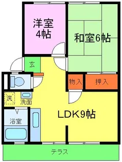 サンシティー西大路【105号室】の間取り