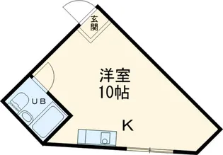 松尾寺 ワンルーム【3号室】の間取り
