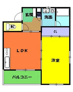 ピュア・ファースト【102号室】の間取り