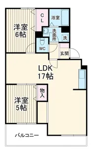 ヴァンベール富士美【1階】の間取り