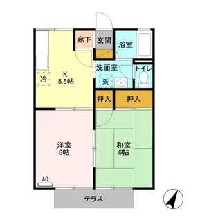 セジュールくらがの【1階】の間取り