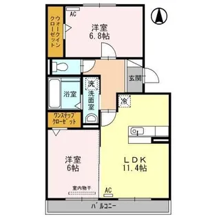 アステール【2階】の間取り