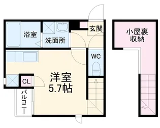 CB大和田スリージェ【201号室】の間取り