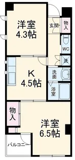 スーリヤ庄内通【1階】の間取り