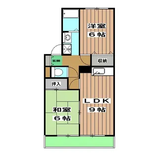 セジュールファミリー【103号室】の間取り