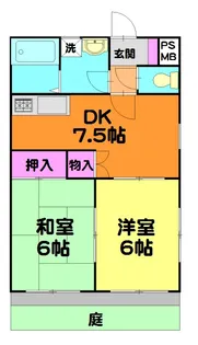 ジュネス南綾瀬【1階】の間取り