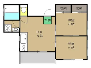 ひかりハイツ王子【5階】の間取り