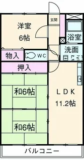 エスポワール95【207号室】の間取り