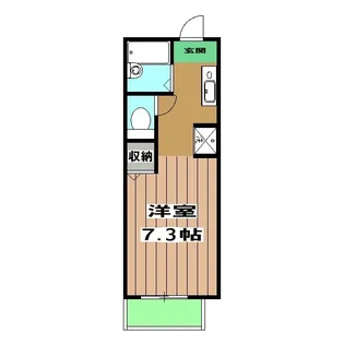 セレーノ桂【105号室】の間取り