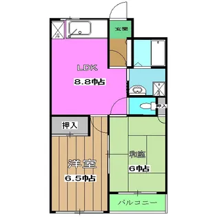オザサライブコープ【302号室】の間取り