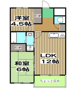 イースト・ワン【201号室】の間取り