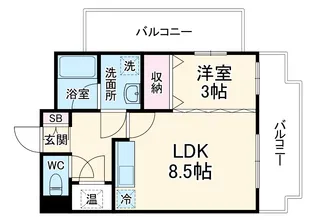 エポラール白壁【5階】の間取り