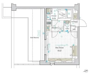 フュージョナル王子RICOTT【7階】の間取り