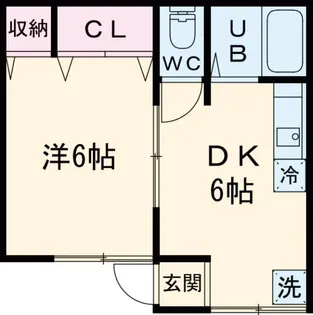 ヒルズB【11号室】の間取り
