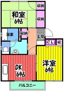 セピアコート【B102号室】の間取り