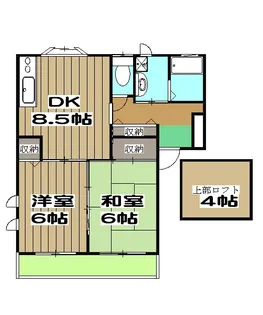 山越FLORA GARDEN【2階】の間取り