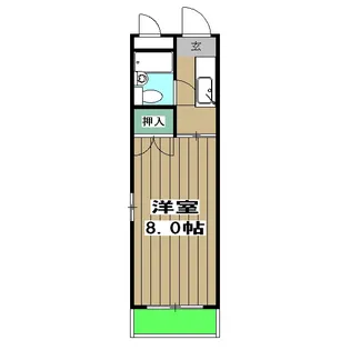 ピエスあさのB【3階】の間取り