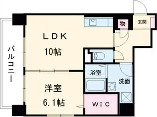 コンフォール博多駅南【402号室】の間取り