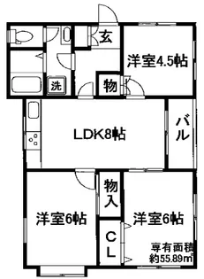 グリーンハイム【101号室】の間取り