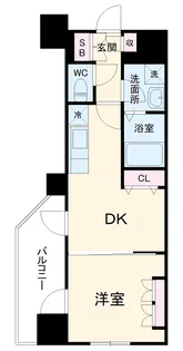リヴシティ横濱新川町弐番館【1102号室】の間取り