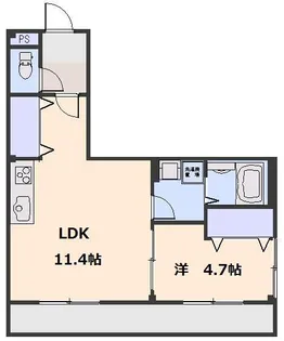 ビビエンダ ユー【1階】の間取り