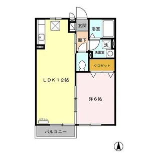 セジュール さくら【1階】の間取り