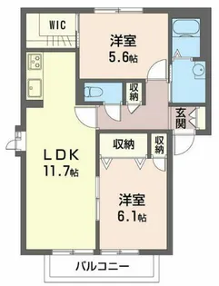 シモ弐番館【1階】の間取り