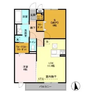 トルビヨン【1階】の間取り
