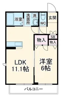 Y’s(ワイズ)【2階】の間取り