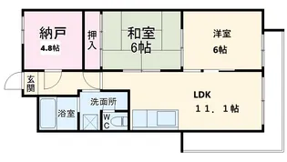 丸萬ビル【3C号室】の間取り