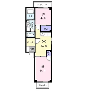 アーバンプラザ【2階】の間取り