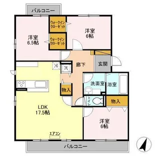 バーディープレイス A【3階】の間取り