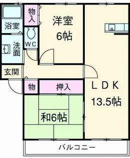 ビューラー和泉 A【2階】の間取り