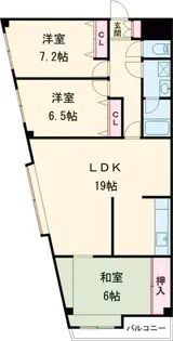 宇都宮シティコーポ【301号室】の間取り