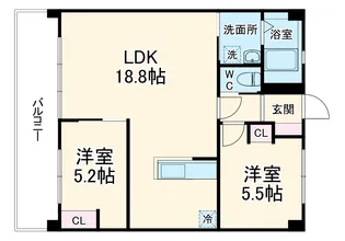 コーポ中村第10【3G号室】の間取り
