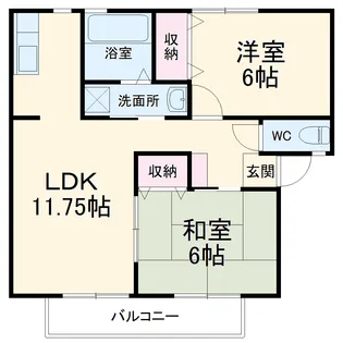ベル・ヴィル御茶園【2階】の間取り