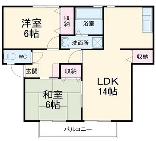ベル・ヴィル御茶園【2階】の間取り