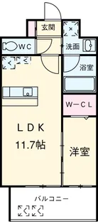 エルミタージュ桜山【4階】の間取り