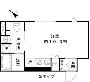 アーバンキューブ三鷹【2階】の間取り