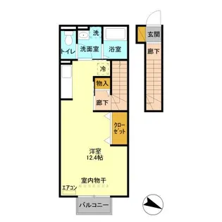 ロイヤル ブルー オーシャン A【2階】の間取り
